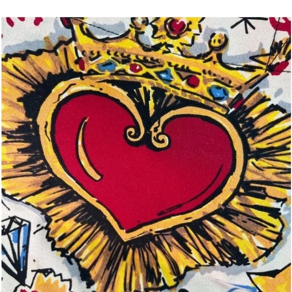 Brighton Queen Of Love Tote Bag With Heart Design & Bold Colors PurseTote Bag - Picture 9 of 16